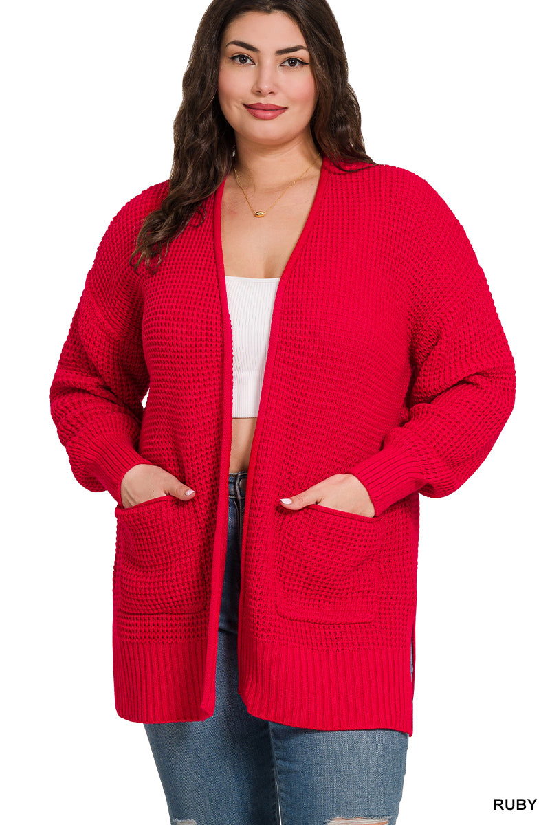 Waffle Cardigan- 10 Colors!