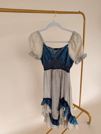Ruffle Hem Midi Dress in Latte