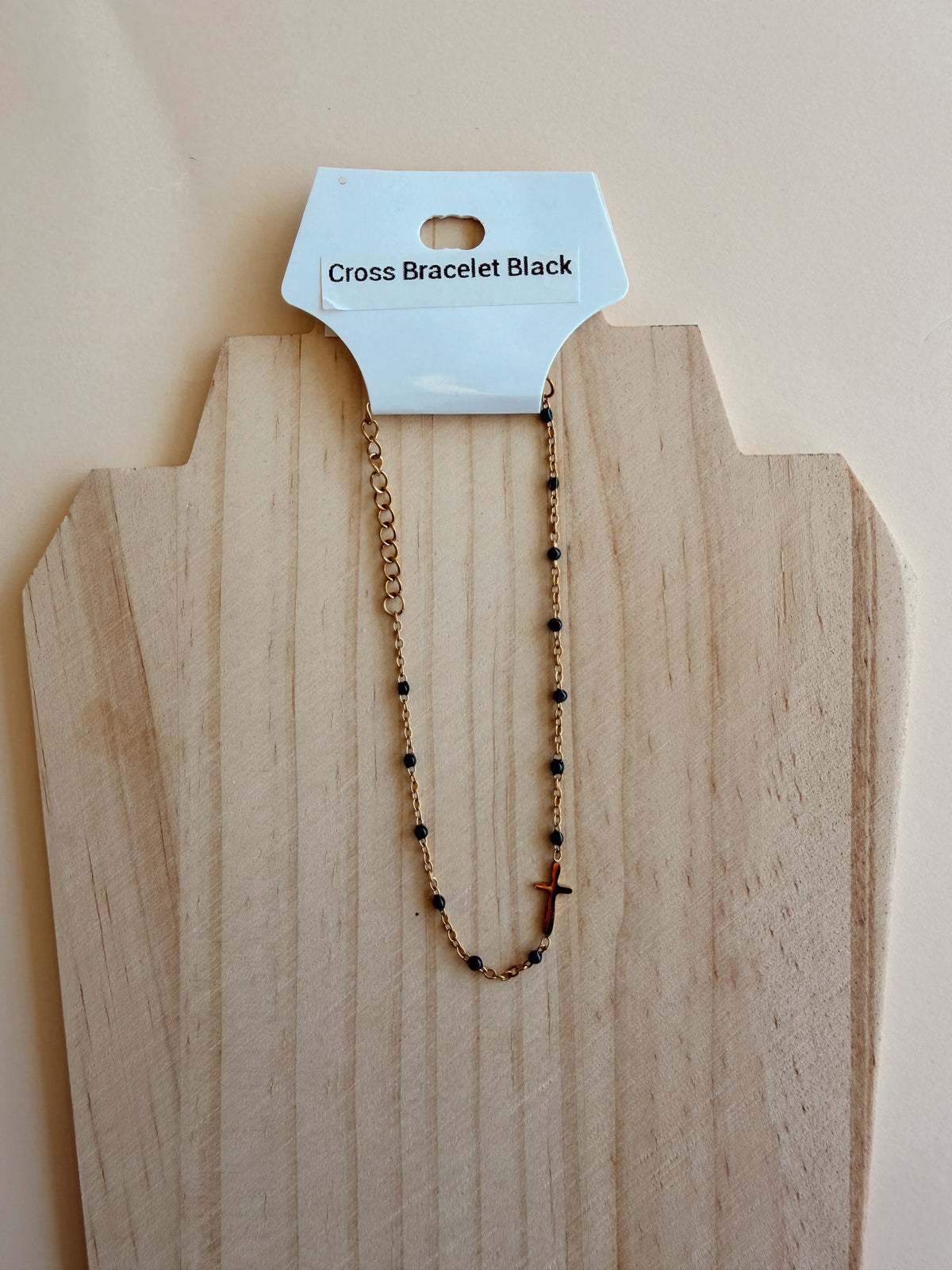 Cross Bracelet Black