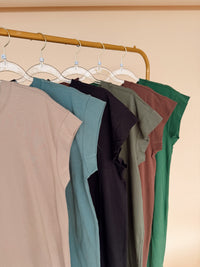 Round Neck Short Sleeve Dress- 10 Colors!