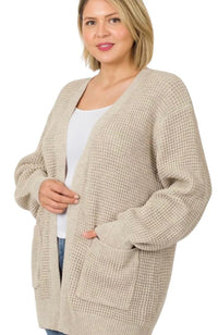Waffle Cardigan- 10 Colors!