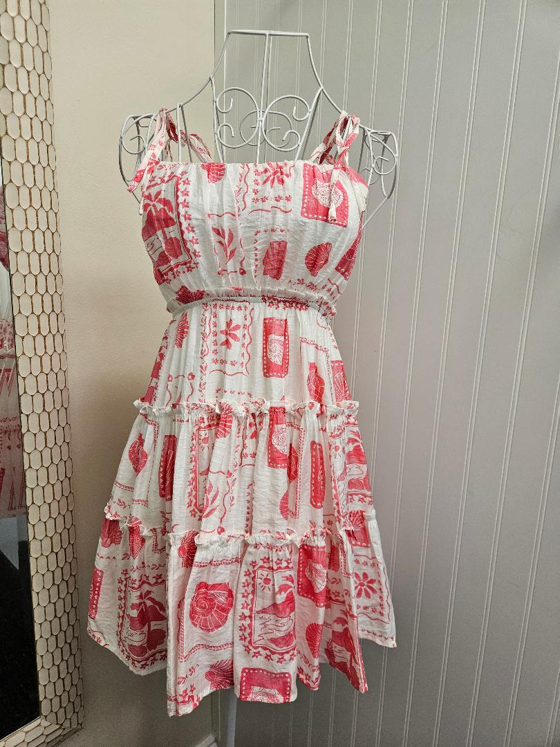 Seashell Dress in Pink