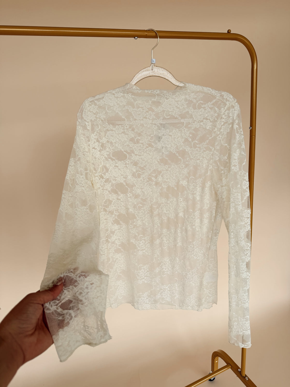 High Neck Floral Mesh Lace Shirt - 3 Colors!