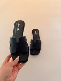 Knit Black Sandal