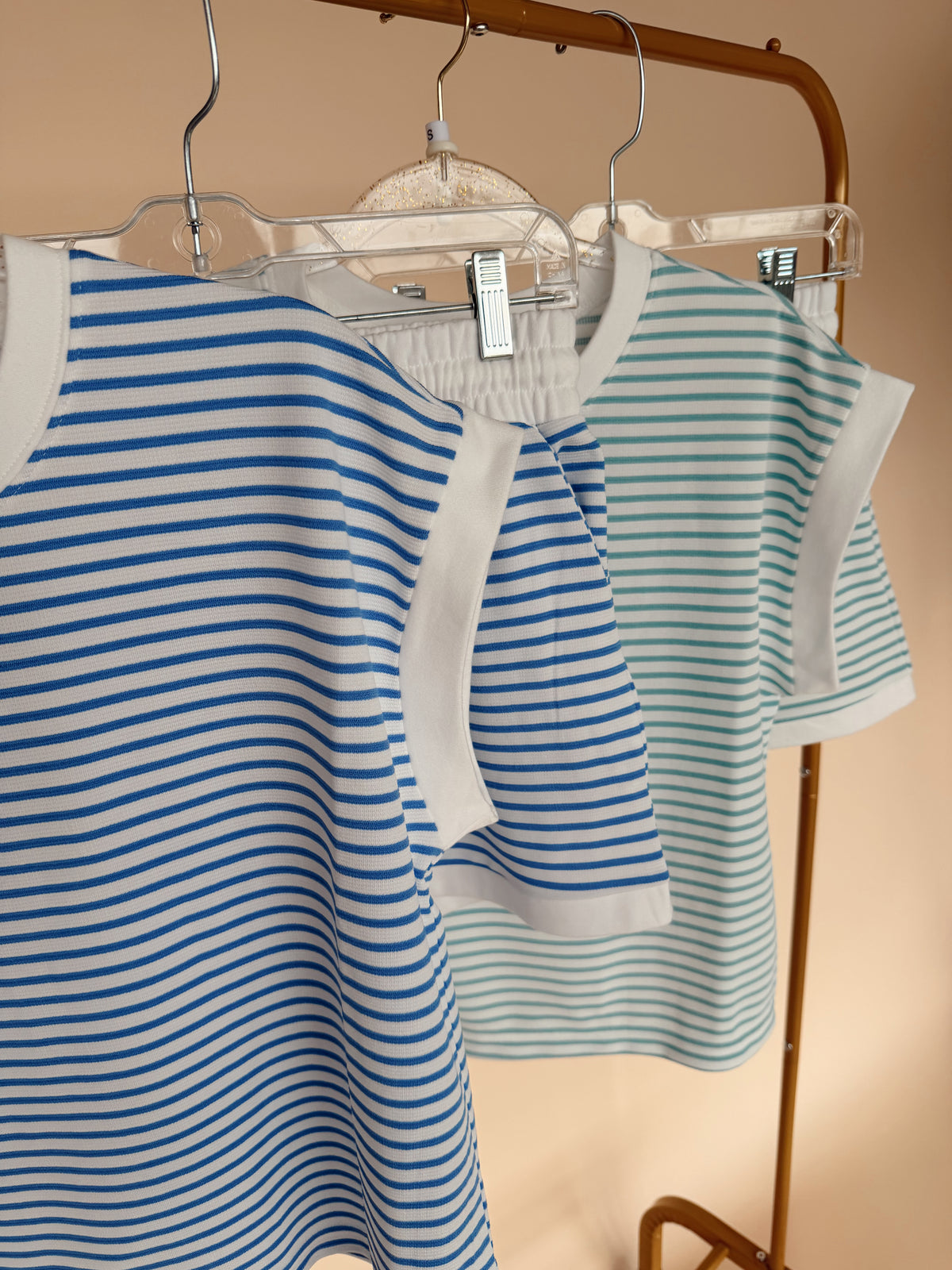 2 Piece Stripe Set - 4 Colors!