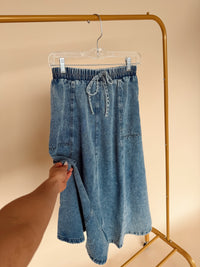 Washed Denim 2 Piece Set