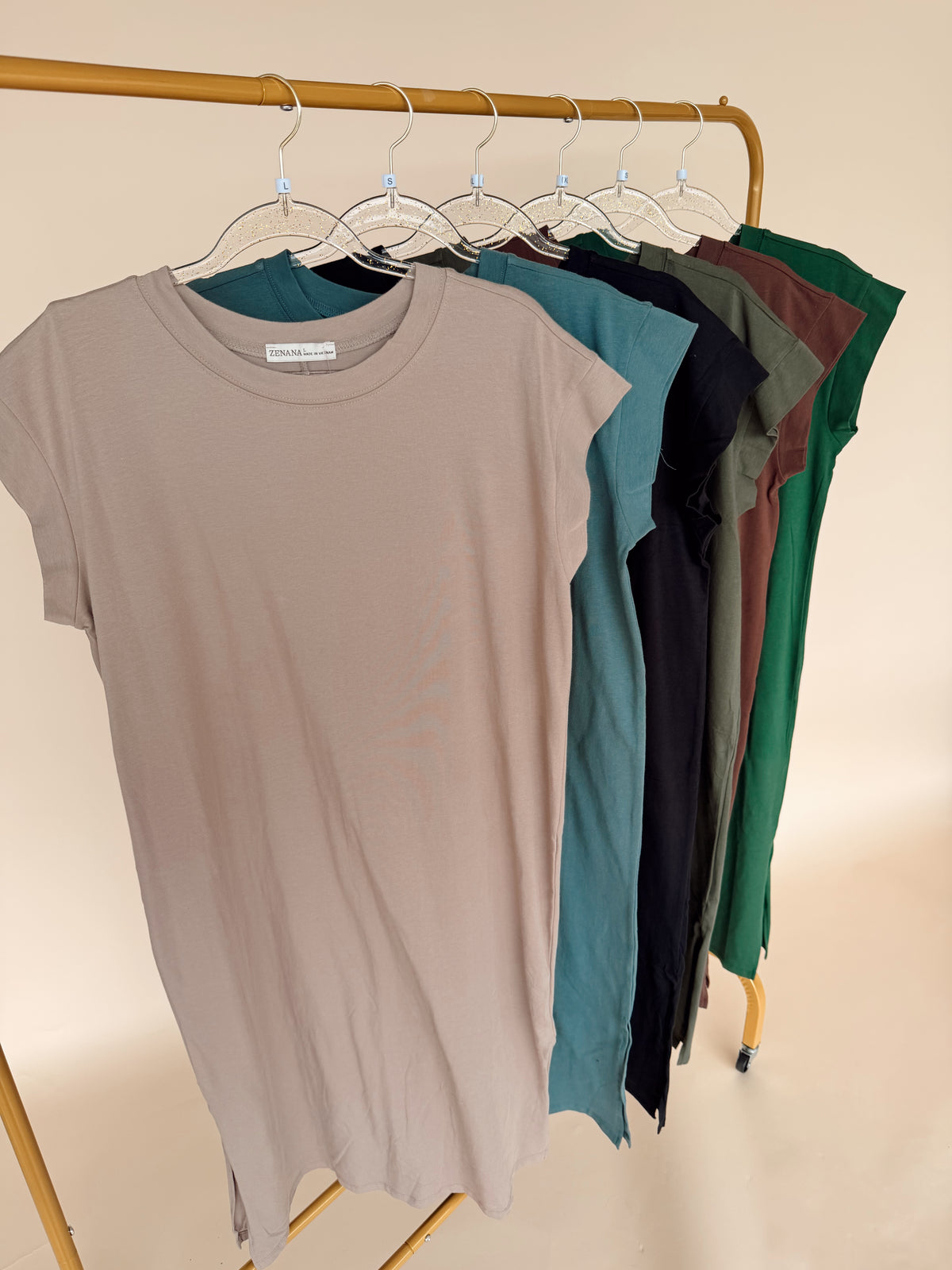Round Neck Short Sleeve Dress- 10 Colors!