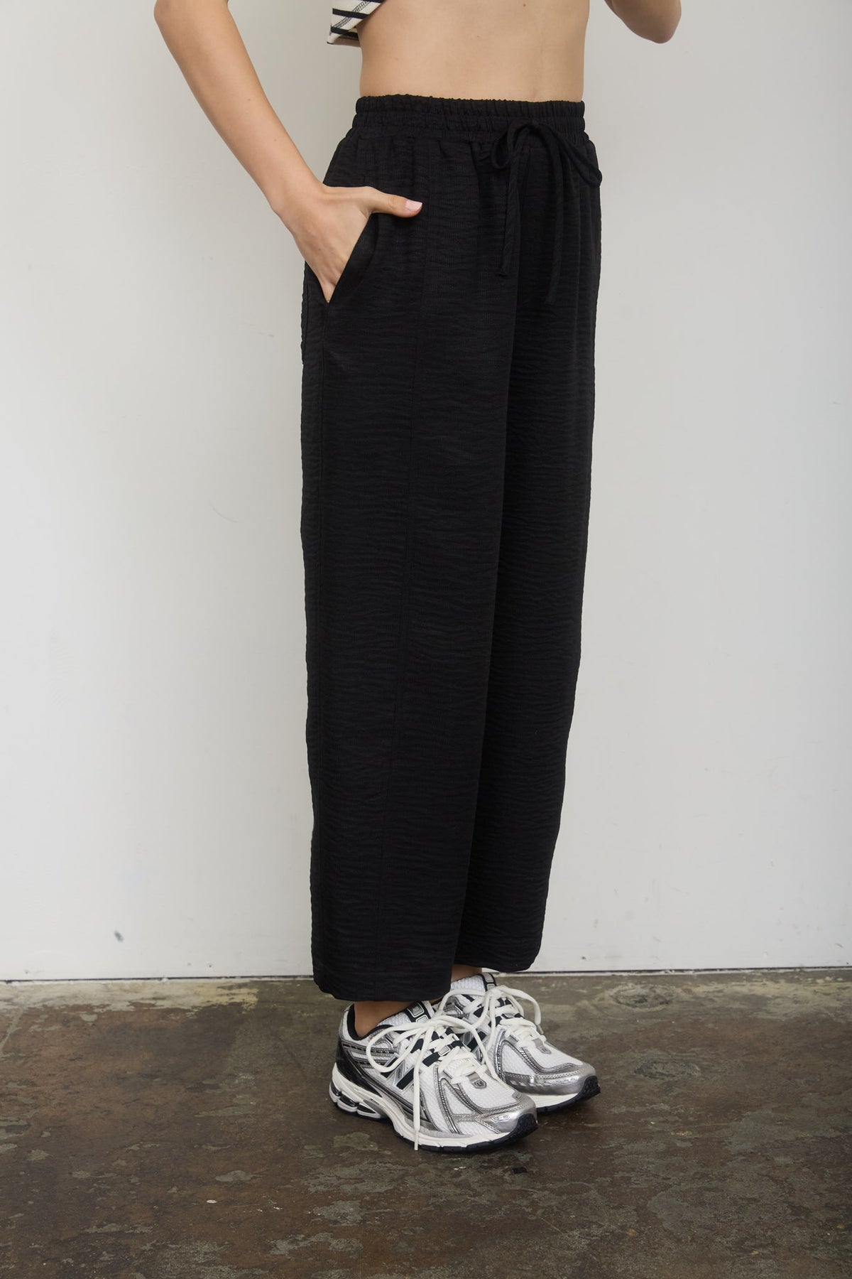 Elastic Waist Casual Pant