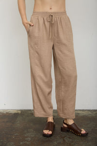Elastic Waist Casual Pant