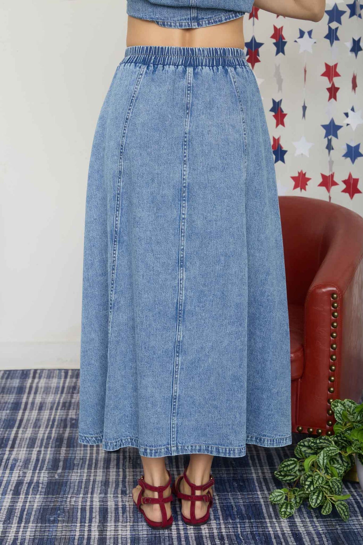 Washed Denim 2 Piece Set