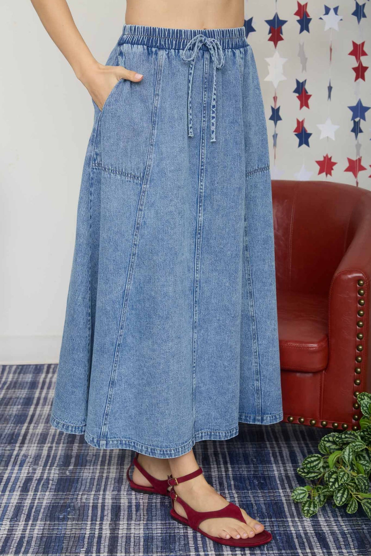 Washed Denim 2 Piece Set