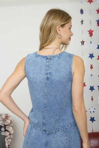 Washed Denim 2 Piece Set