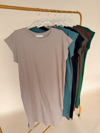 Round Neck Short Sleeve Dress- 10 Colors!