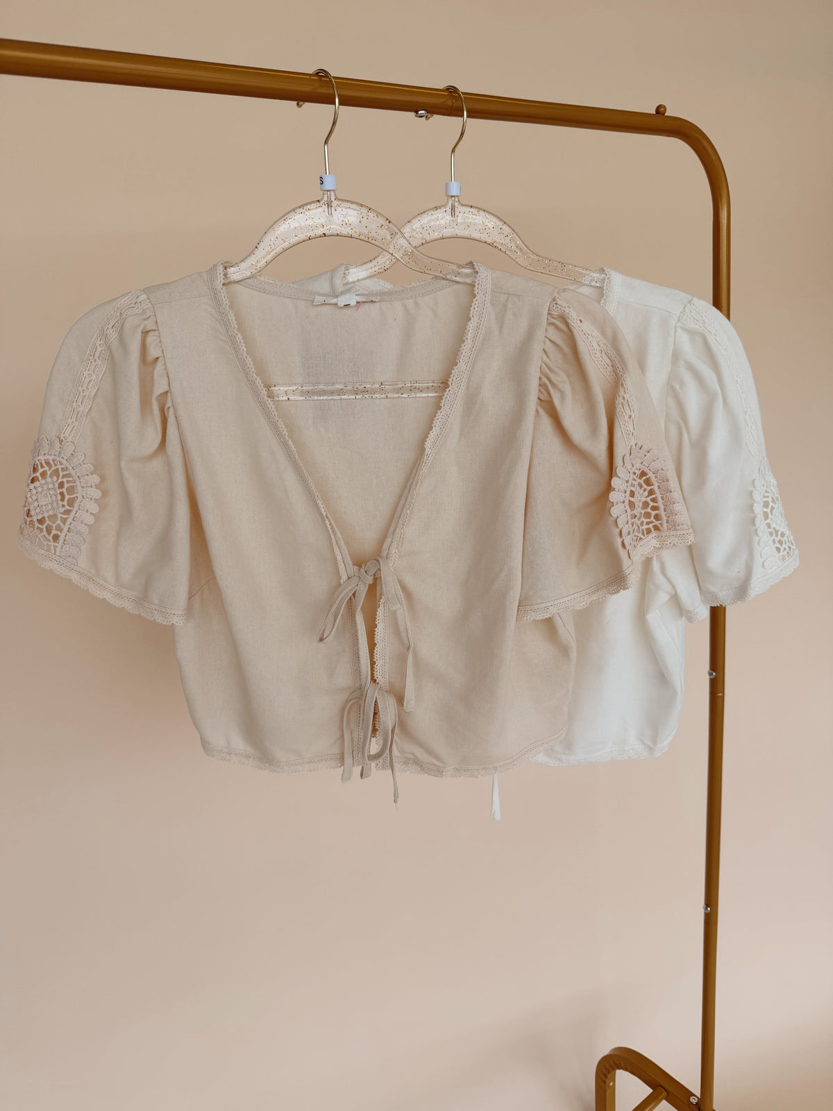 Front Lace Detail Cardi - 2 Colors