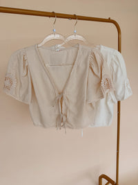 Front Lace Detail Cardi - 2 Colors
