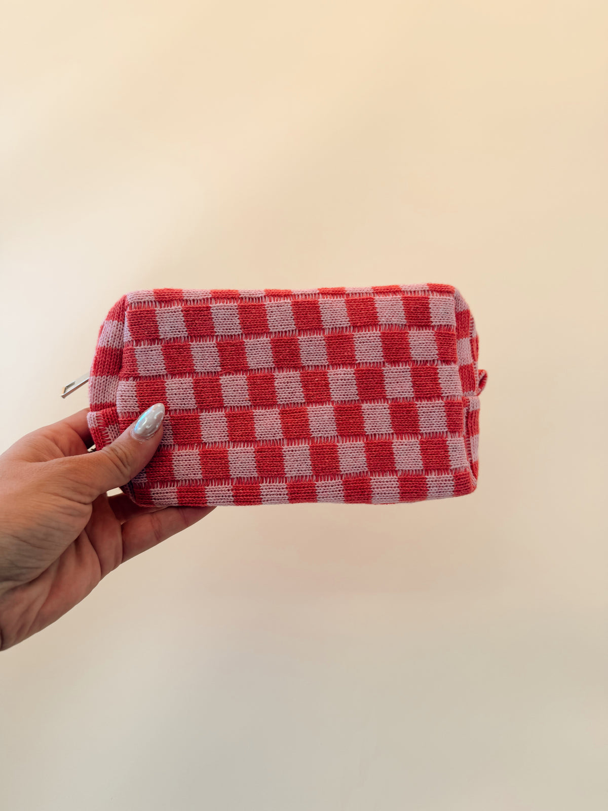 Checker Cosmetic Bag - 2 Colors