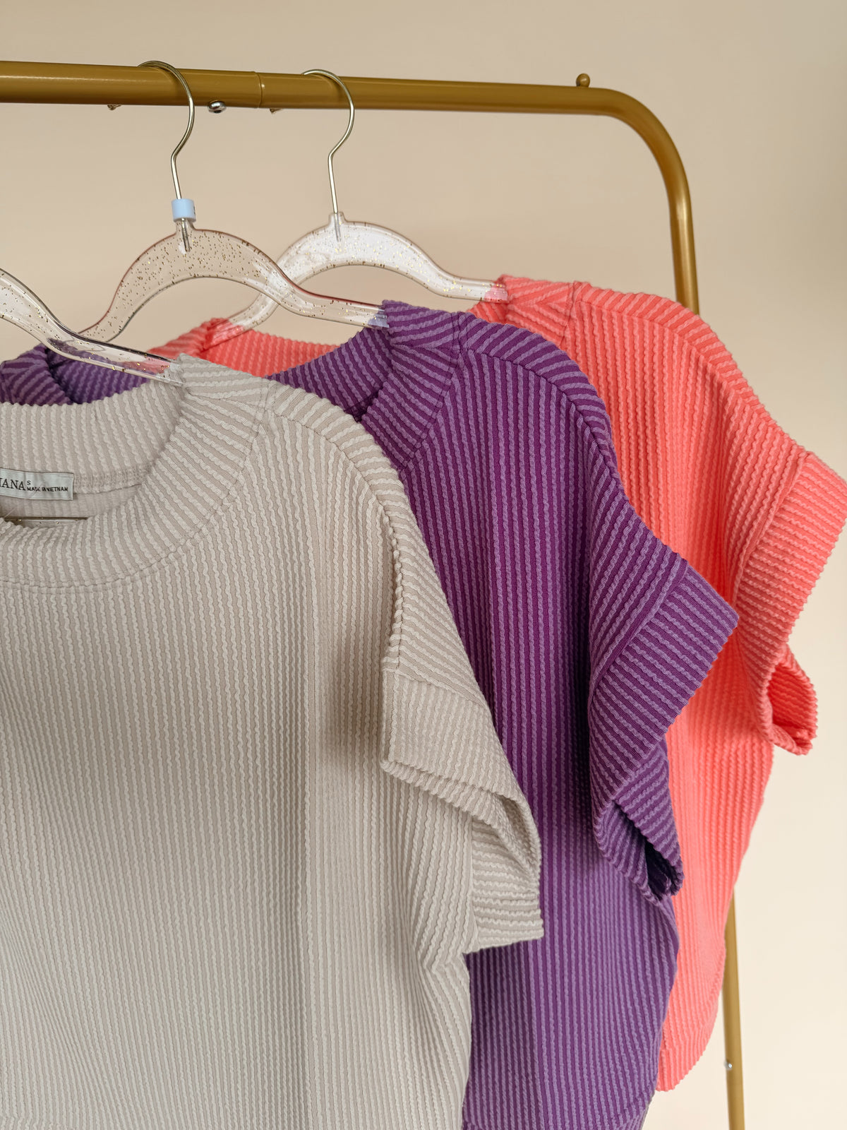 Ribbed Tee - 3 Colors!