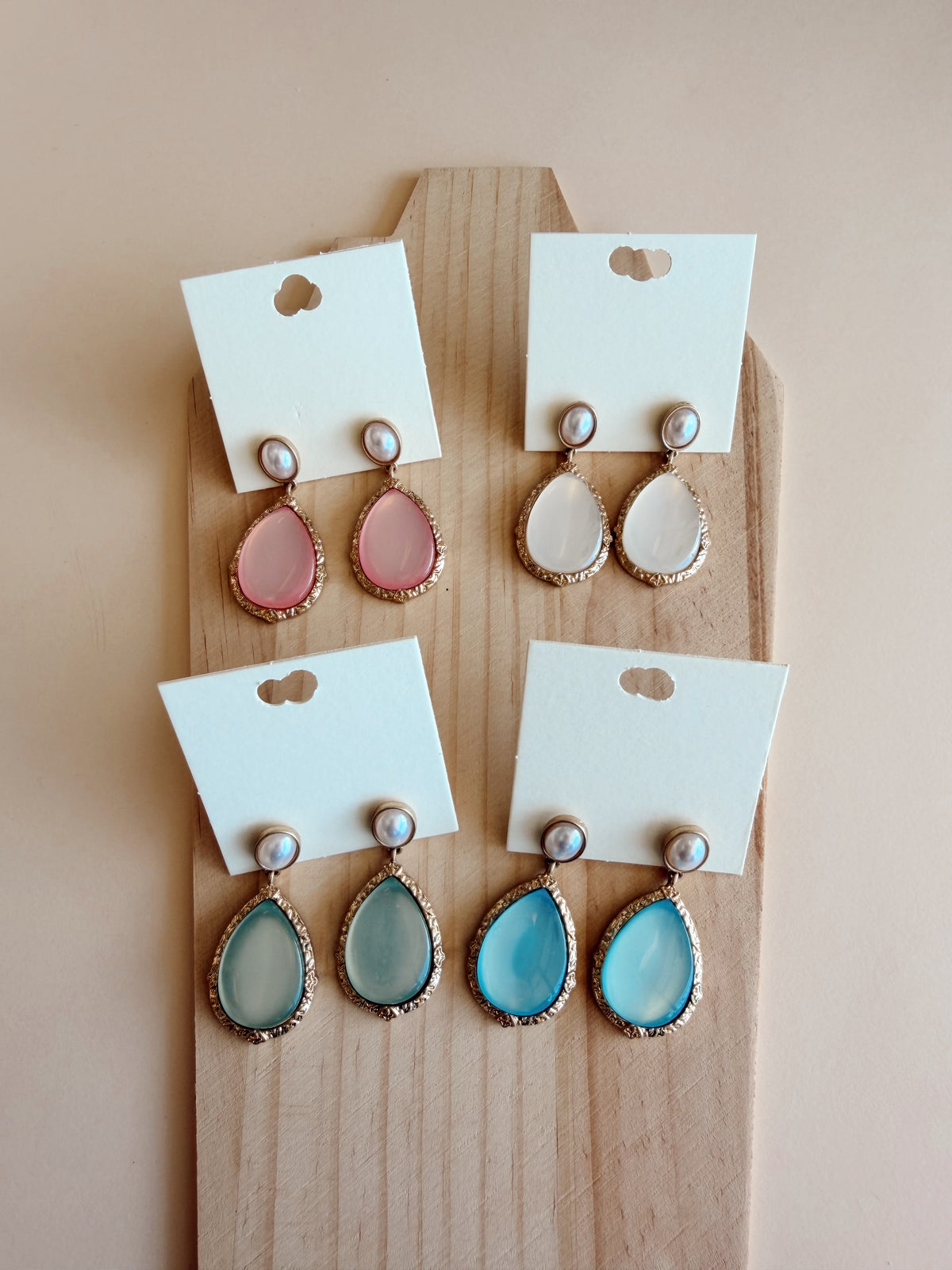 Antique Teardrop Earrings - 4 Colors!