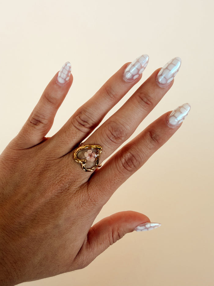Ring Heart - Apricot