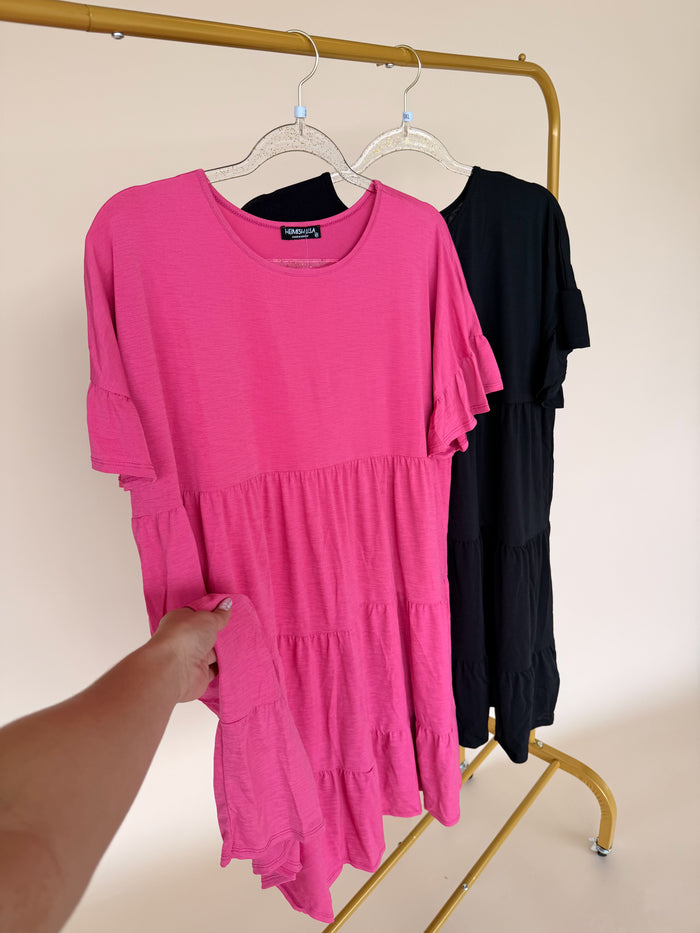 Curvy Dolman Sleeve Dress - 2 Colors!