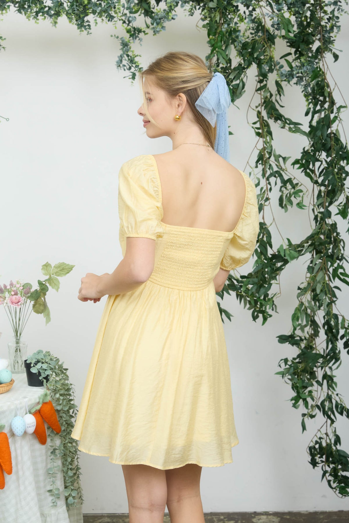 Pleated Bodice SS Dress