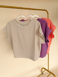 Ribbed Tee - 3 Colors!