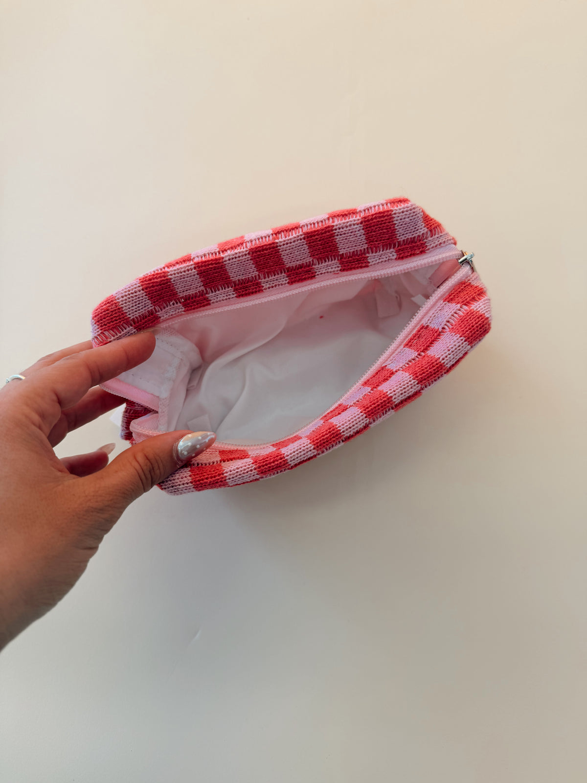 Checker Cosmetic Bag - 2 Colors