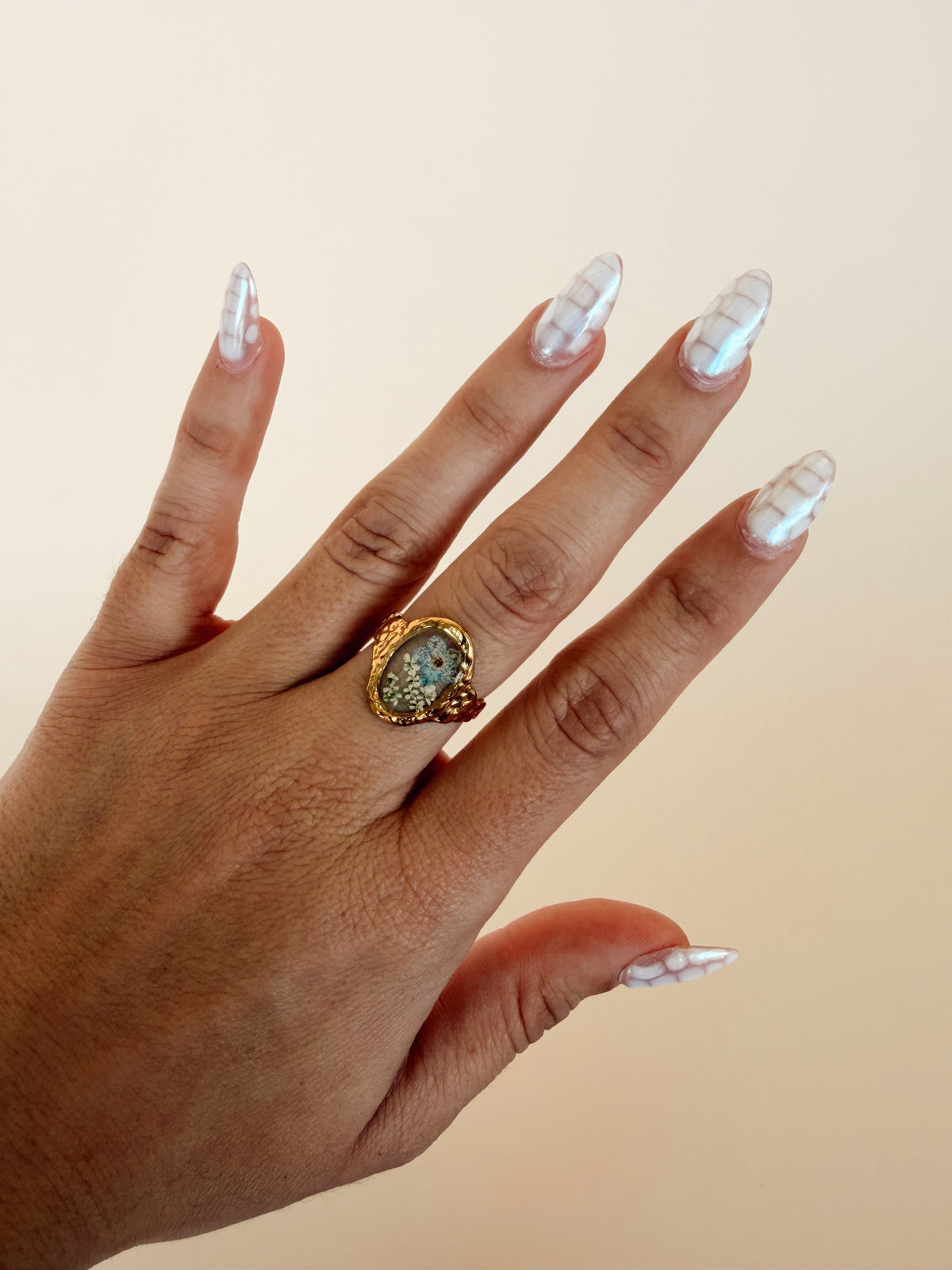 Ring Oval Blue