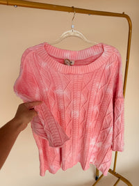 Dream Daze Knit Sweater Rose Pink