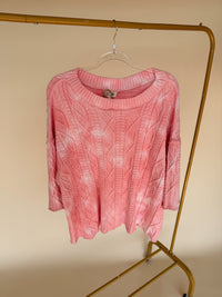 Dream Daze Knit Sweater Rose Pink