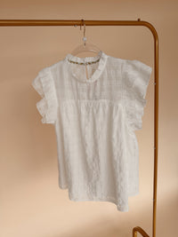 Ruffle Top Off White