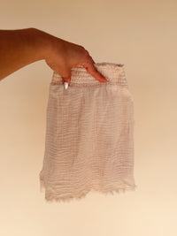 Cream Pocket Shorts