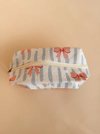 Blue Bow Cosmetic Pouch