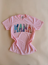 Mama Pastel Pink Tee