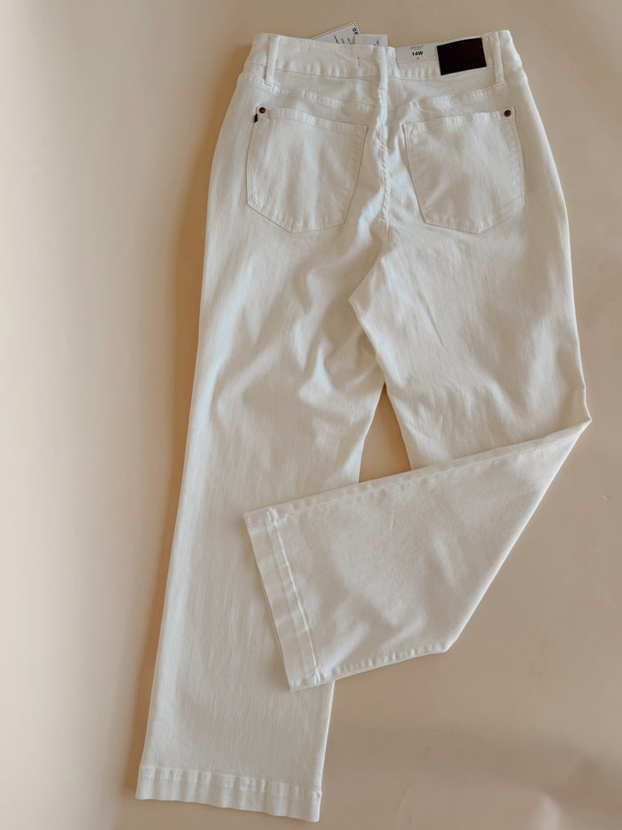 HW Double Button WB & Coin Embroidery Trouser Wide Cut