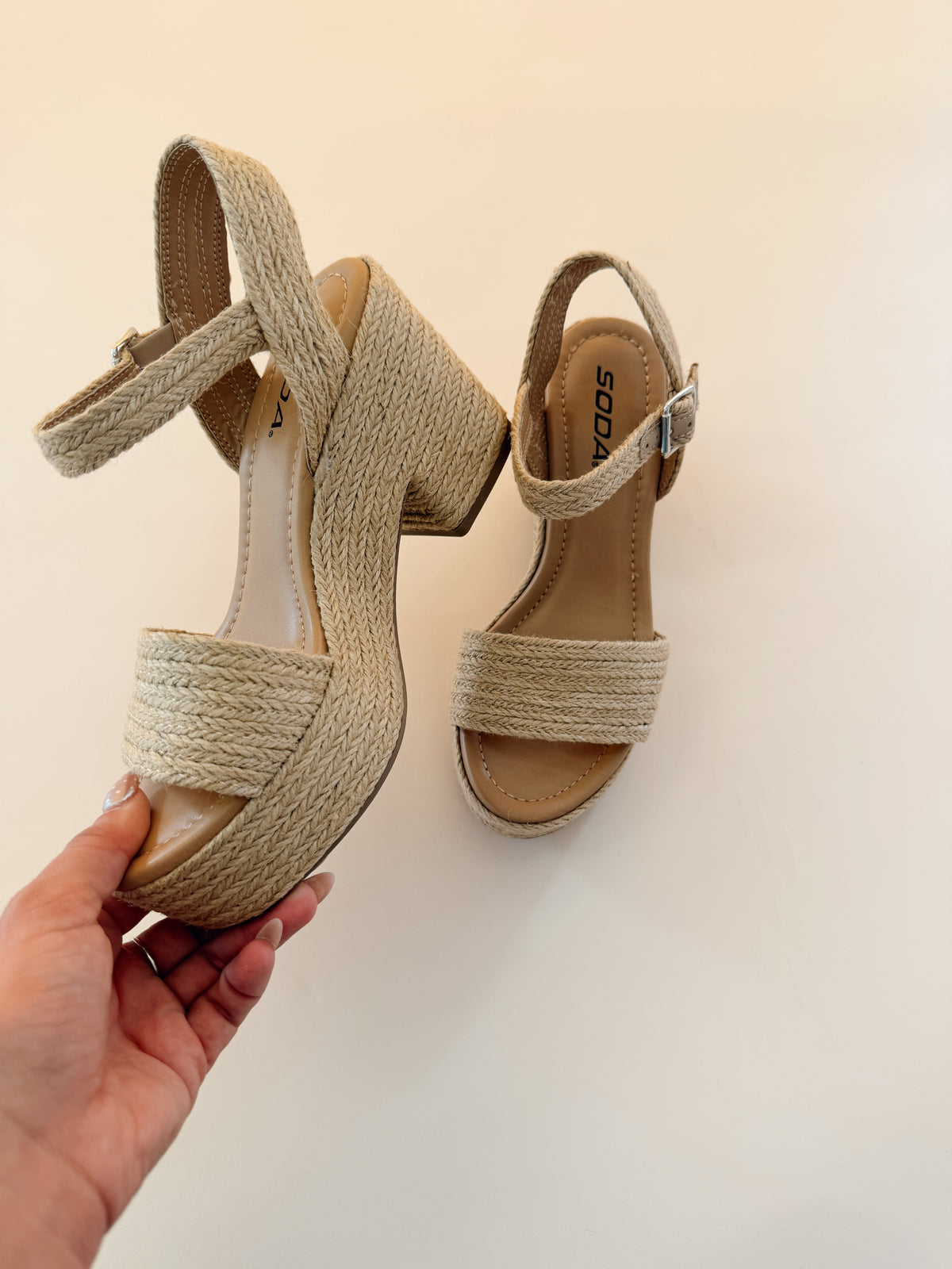 Castle Tan Wedges