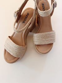 Castle Tan Wedges