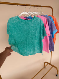 Mineral Wash Tee - 6 Colors!