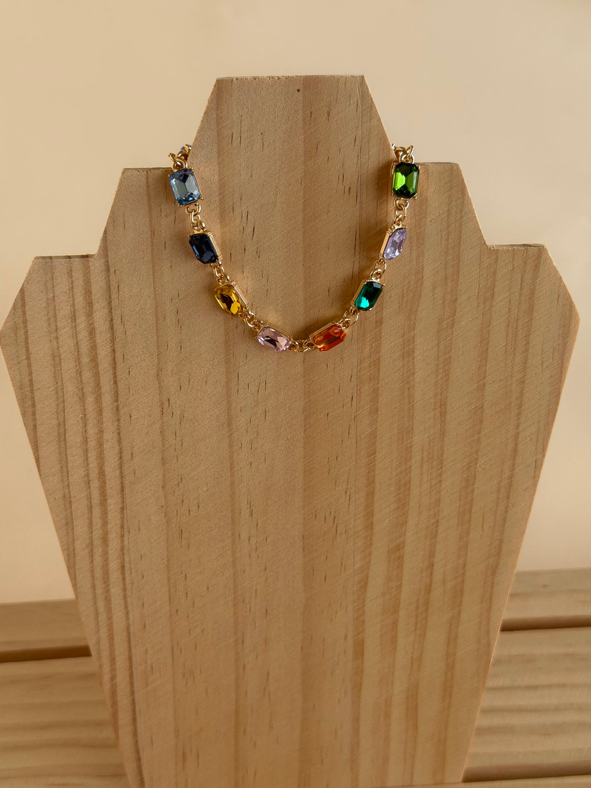 Rainbow Gemstone Tennis Bracelet