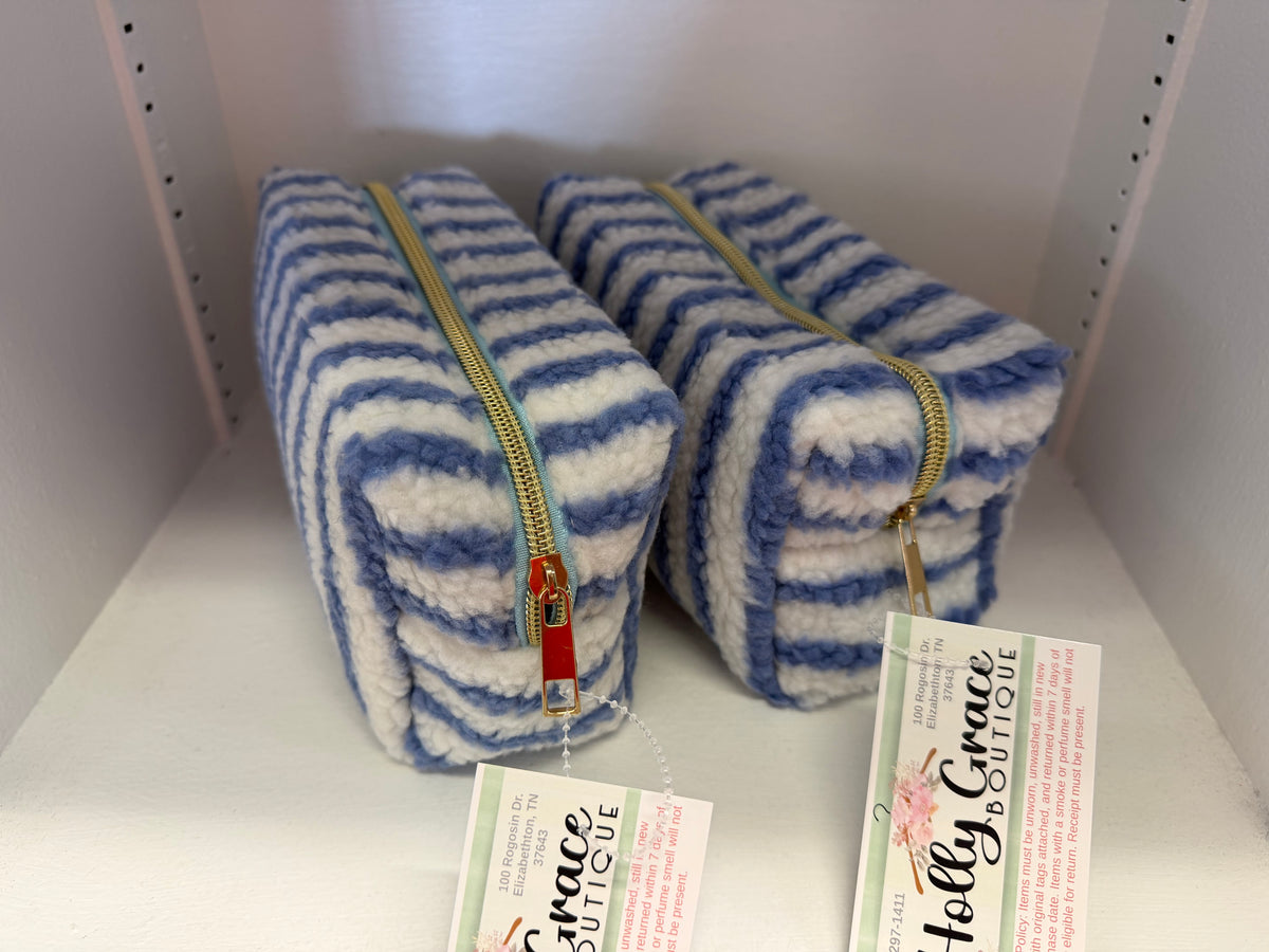 Sherpa Makeup Bags- 3 Colors!