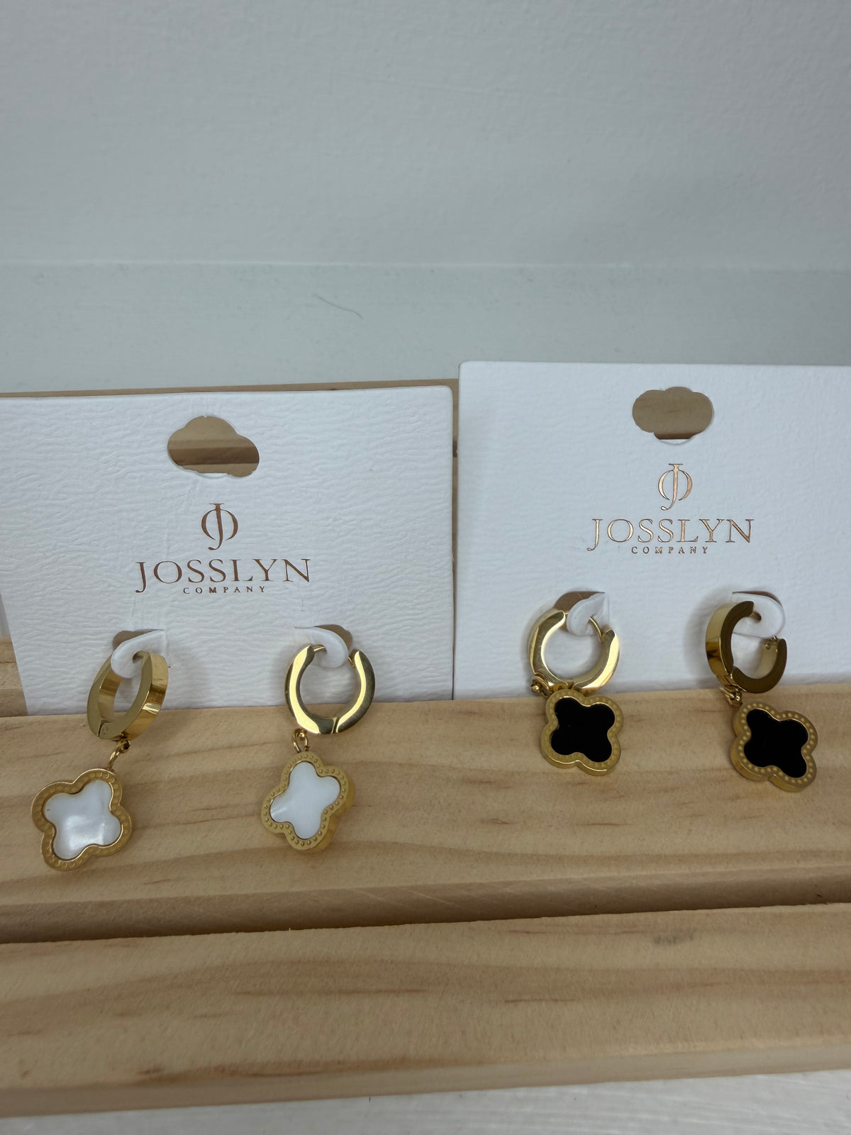 Clover Hoop Earrings- 2 Colors!