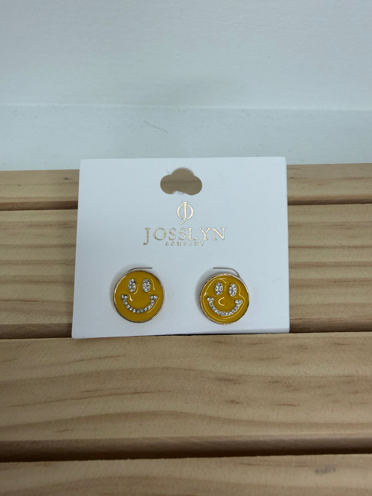 Smiley Epoxy Earrings
