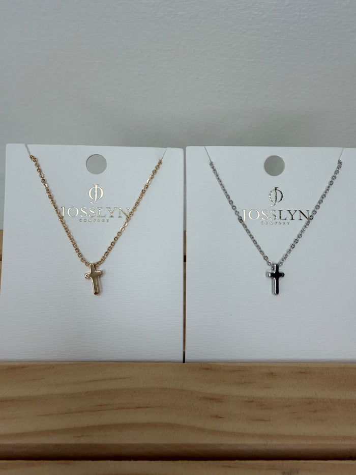 Cross Necklace- 2 Colors!