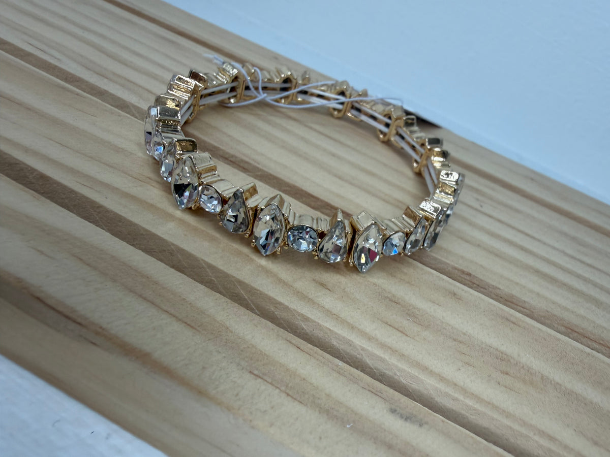Gold Stretch Statement Bracelet
