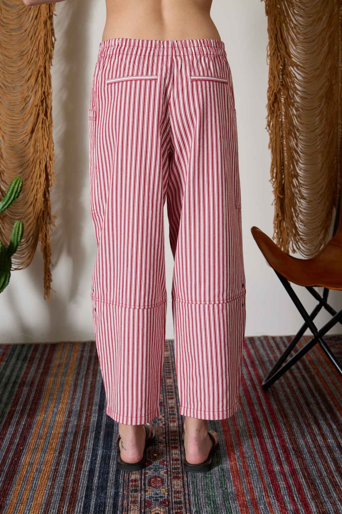 Stripe Pocket Detail Wide Leg Pants- 2 Colors!