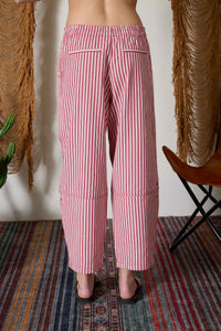 Stripe Pocket Detail Wide Leg Pants- 2 Colors!