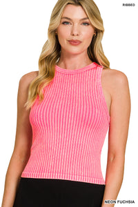 Ribbed Wash Tank Top - 5 Colors!