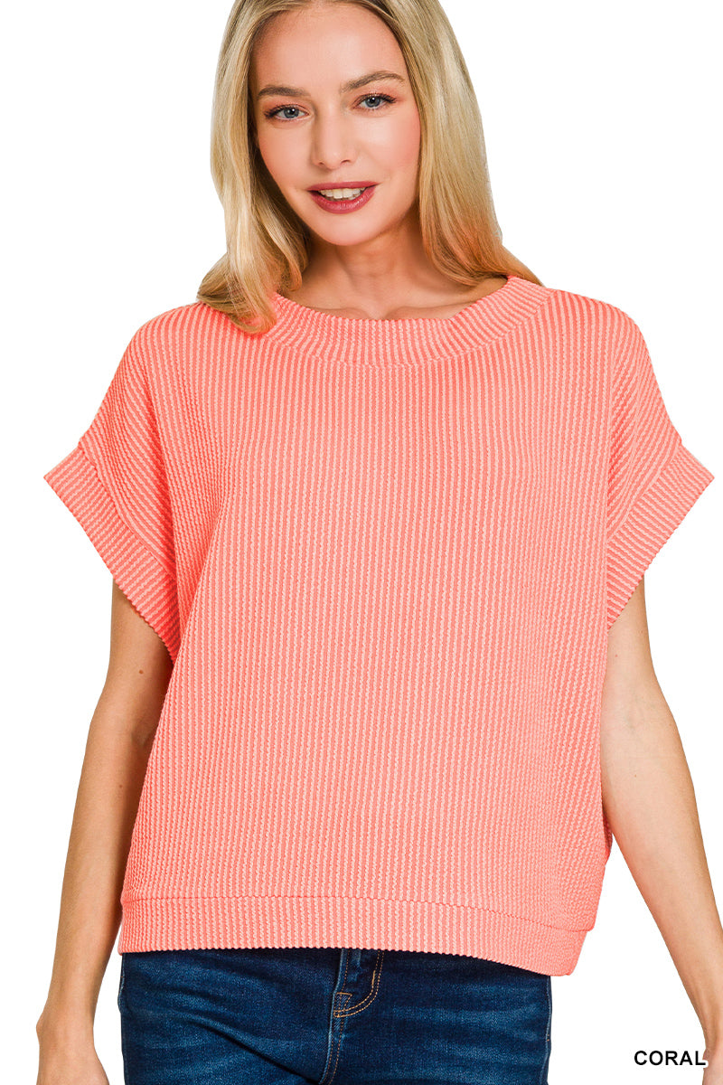 Ribbed Tee - 3 Colors!