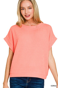 Ribbed Tee - 3 Colors!