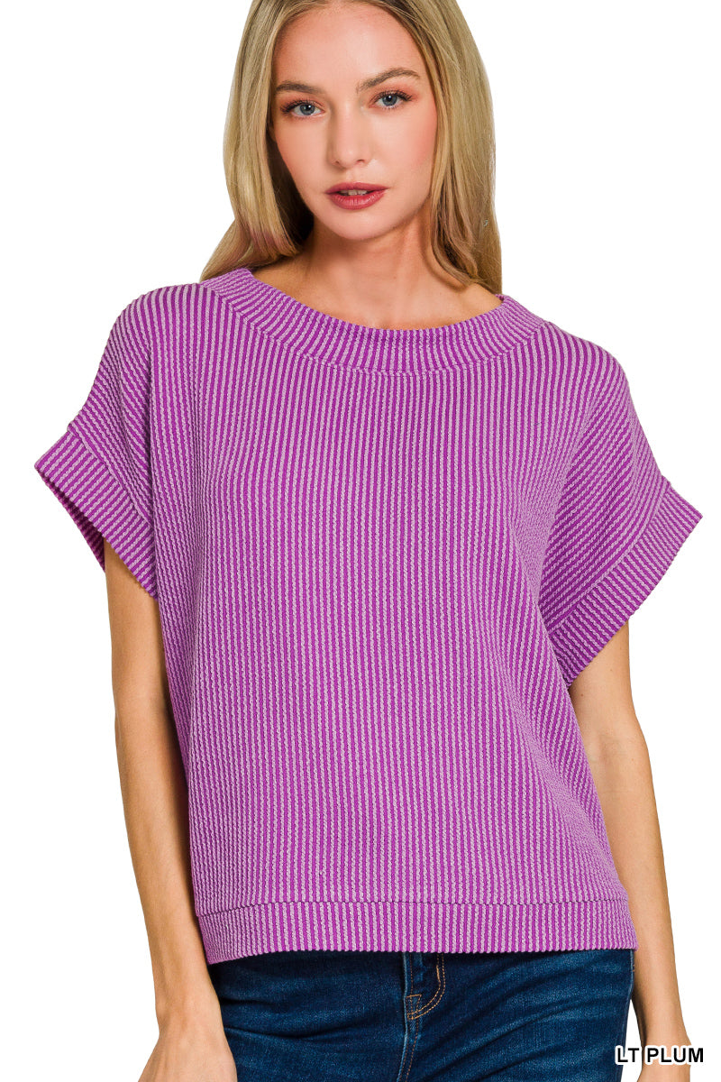 Ribbed Tee - 3 Colors!